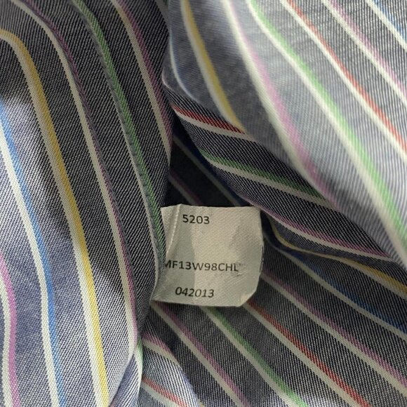 Peter Millar Large Button Down Shirt Collared Long Sleeve - Picture 5 of 6